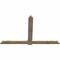 Ekena Millwork Eugene Rough Sawn Timber Gable Bracket, Douglas Fir, 84"W x 53"H x 2"D x 6"F, 15/12 Pitch GBW084X53X0206EUG00RDF - alternate 2